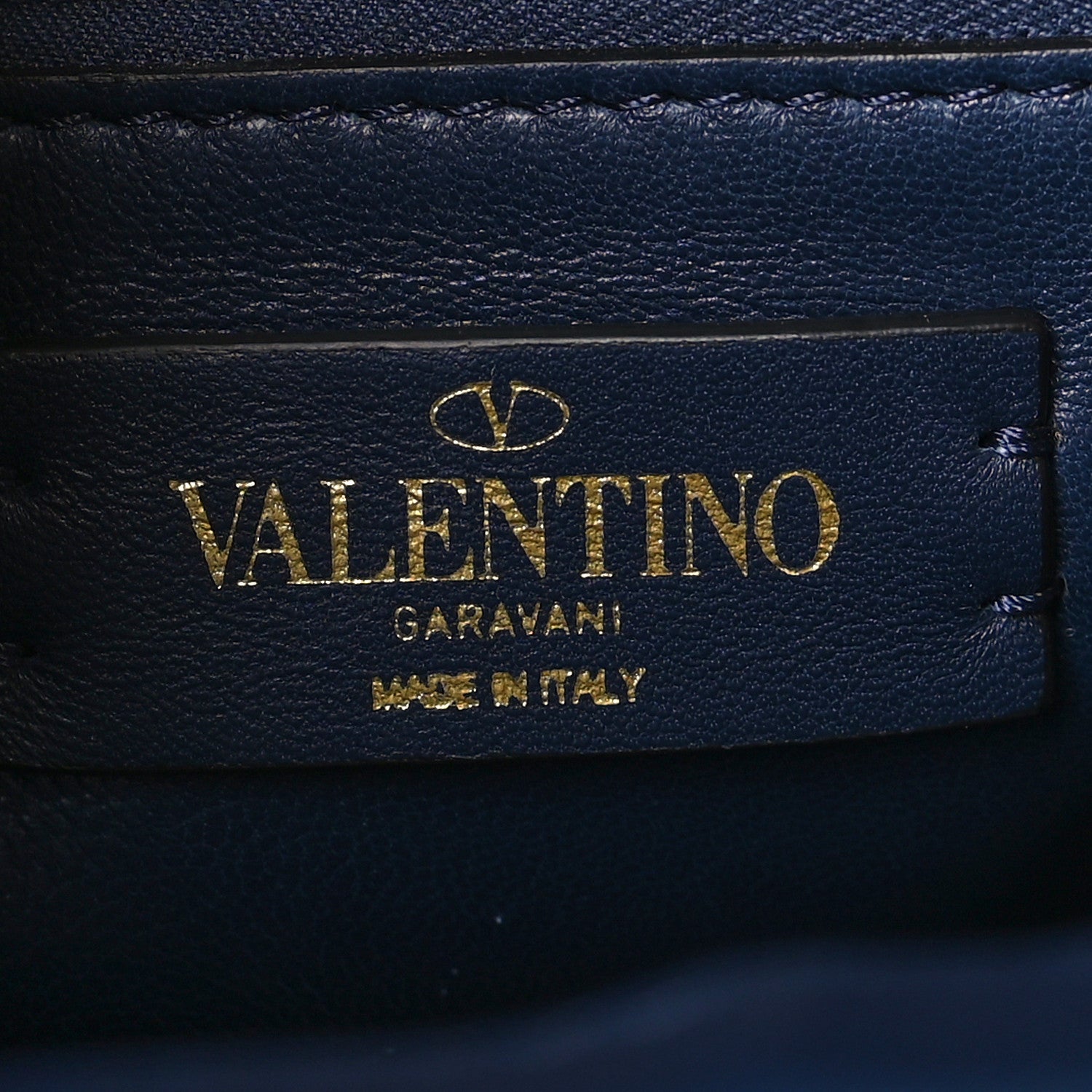 Valentino Garavani Nappa Large Roman Stud Shoulder Bag Marine 6 of 8