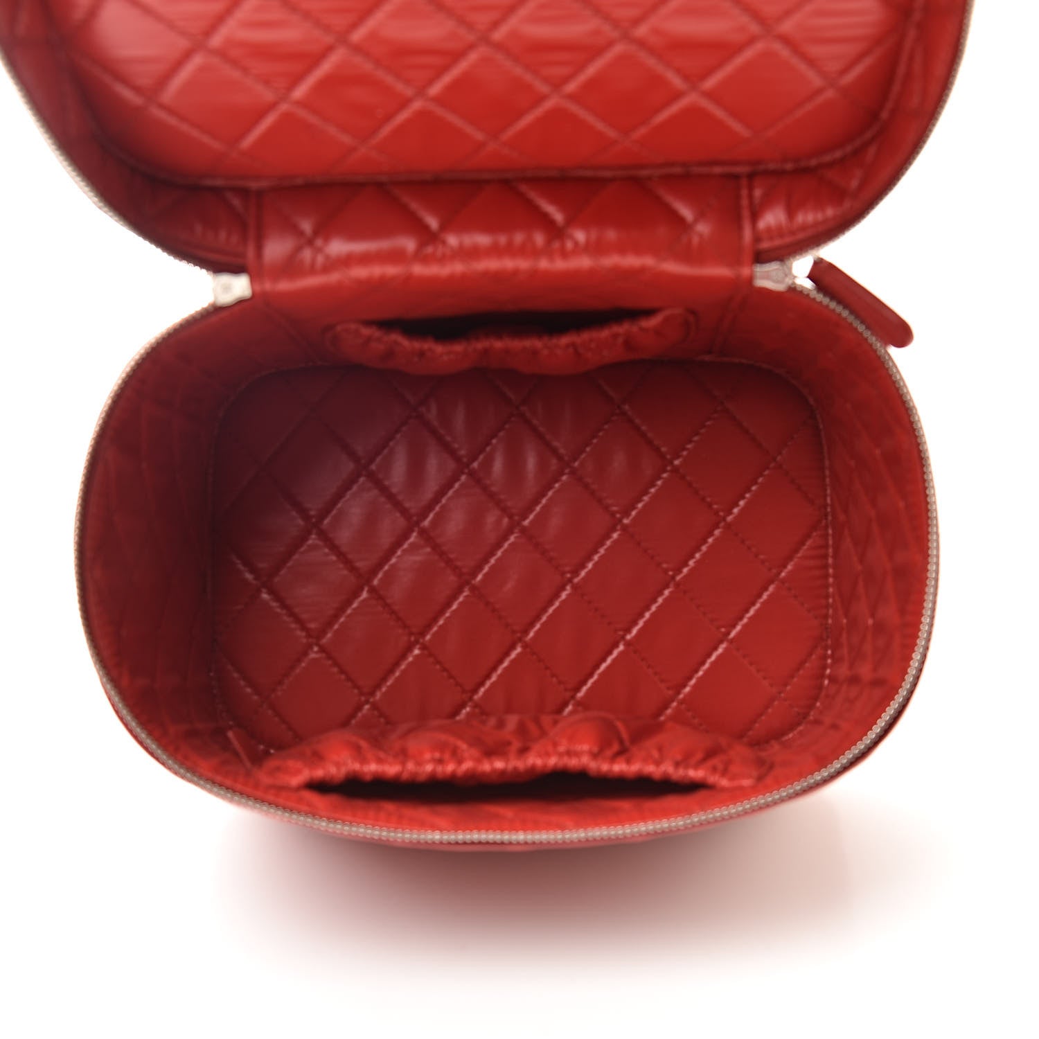 Chanel Lambskin Quilted Large Vanity Pouch Red 5 of 7