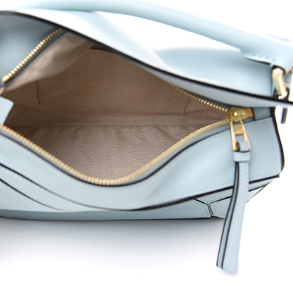 Loewe Calfskin Small Puzzle Bag Aqua 4 of 12