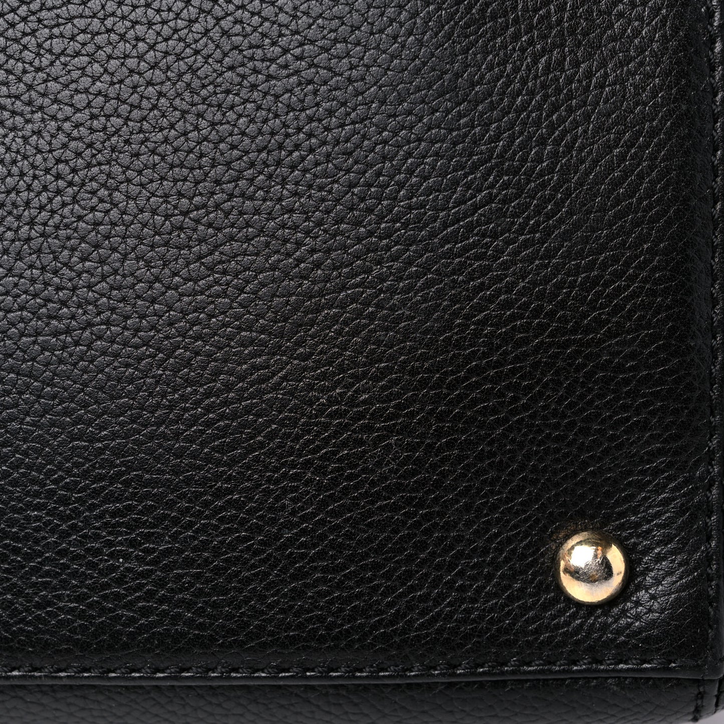 Calfskin Tall Cerf Tote Black