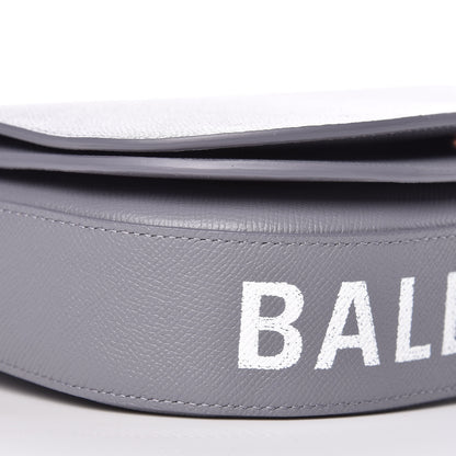Balenciaga Grained Calfskin Logo S Ville Day Bag Gris Perle Fonce White 7 of 8