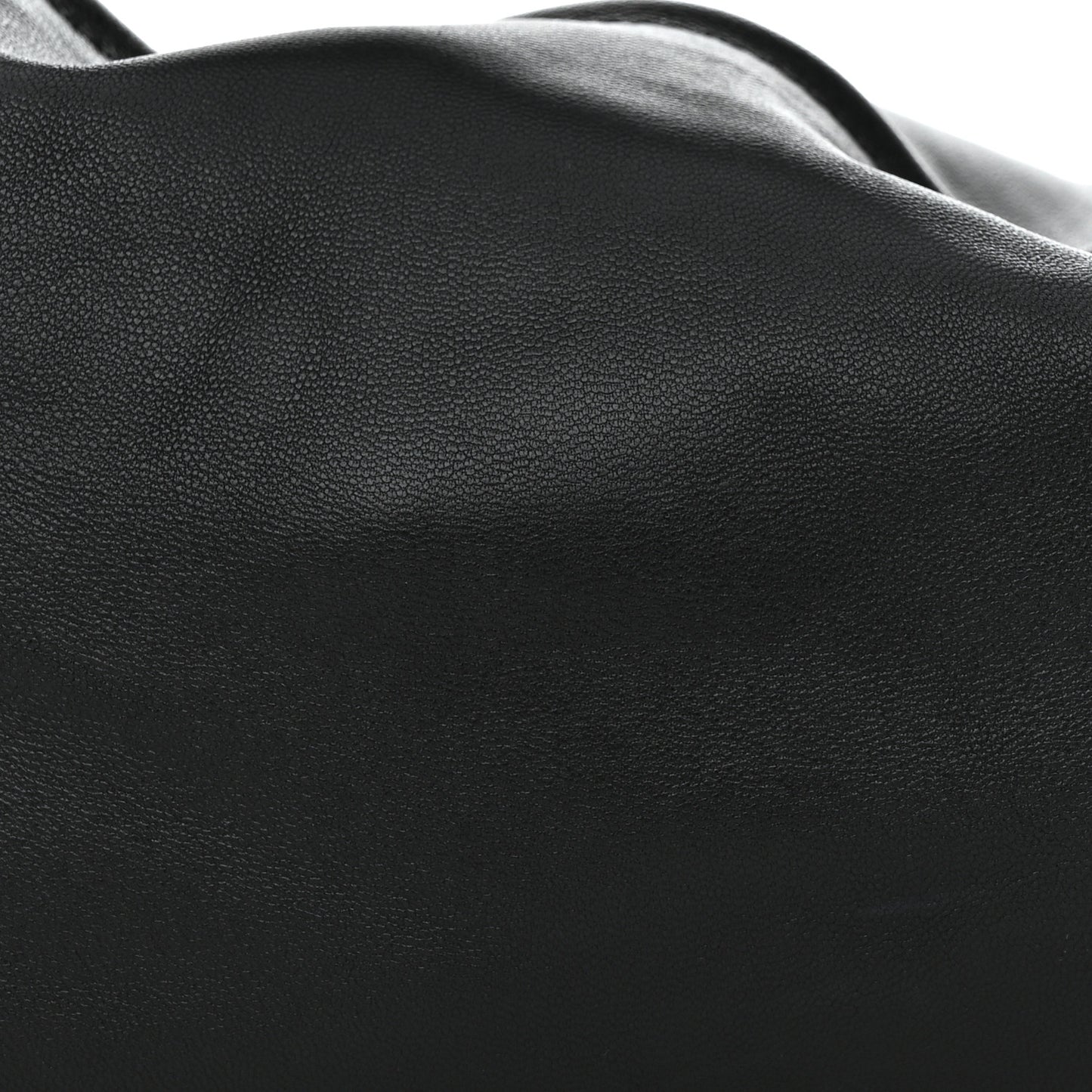 Lambskin Mini Scrunchie Bag Black