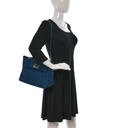 Hermes Taurillon Maurice Swift 24/24 29 Deep Blue 2 of 11