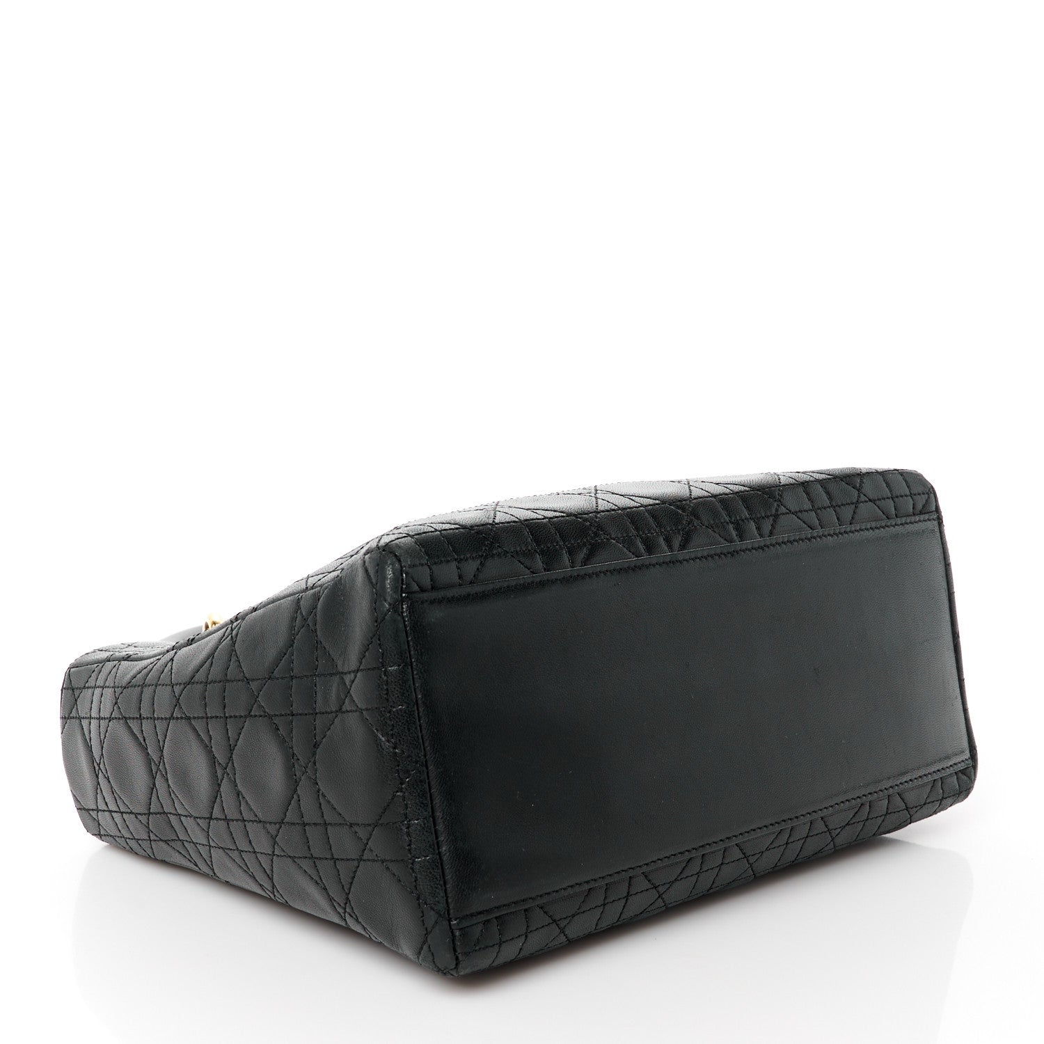 Christian Dior Lambskin Cannage Medium Lady Dior Black 4 of 11
