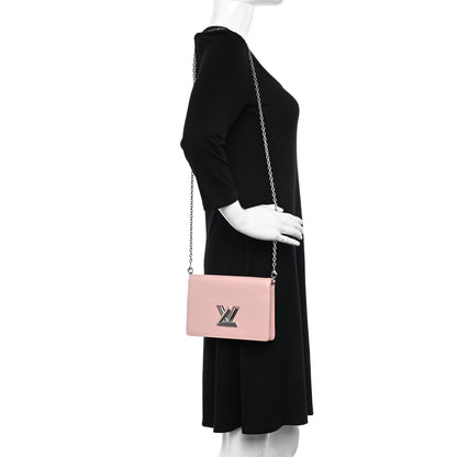 Louis Vuitton Epi Twist Belt Chain Wallet Rose Ballerine 2 of 11