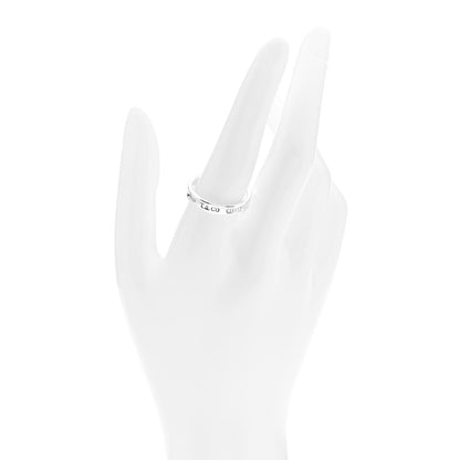 Tiffany Sterling Silver Narrow 1837 Band Ring 58 8.5 2 of 4