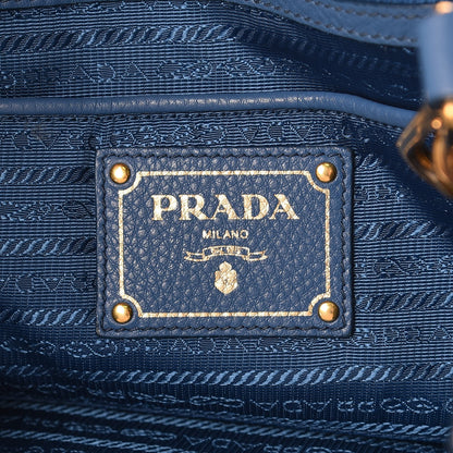 Prada Vitello Daino Tote Cobalto 7 of 8
