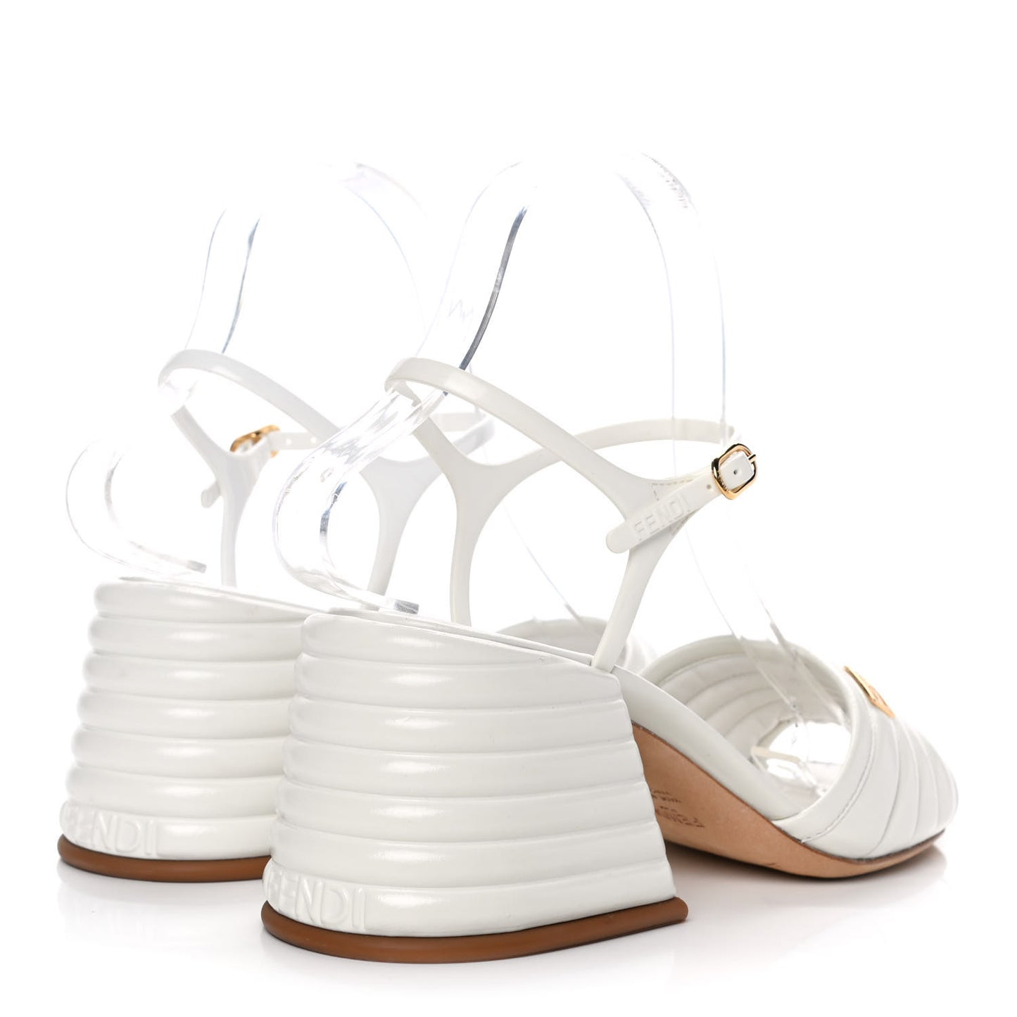 Calfskin Promenade Slingback Sandals 36.5 White