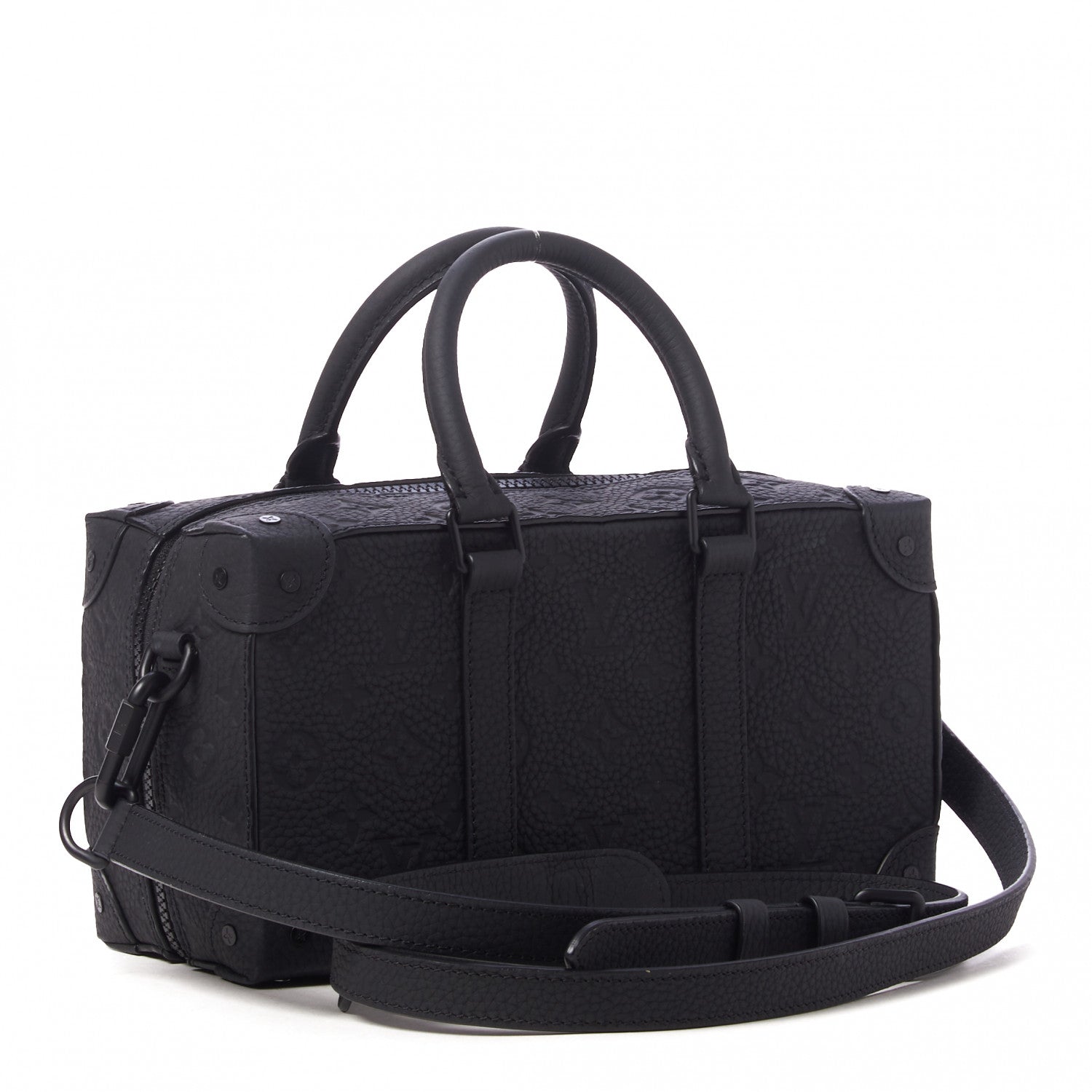 Louis Vuitton Taurillon Monogram Cartoon LV Friends Speedy Soft Trunk Black 2 of 8