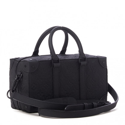 Louis Vuitton Taurillon Monogram Cartoon LV Friends Speedy Soft Trunk Black 2 of 8