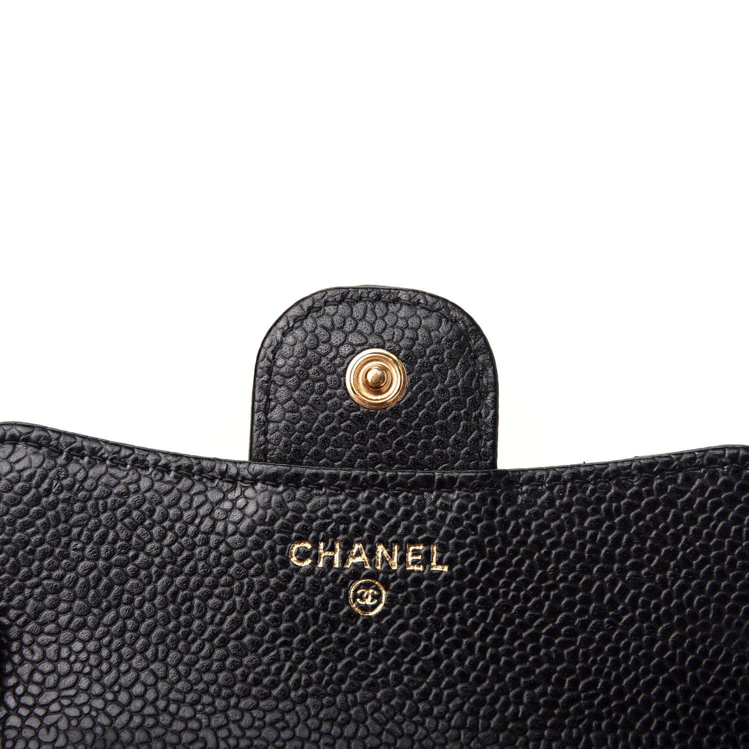 Chanel Caviar Quilted Compact Flap Wallet Black 6 of 8