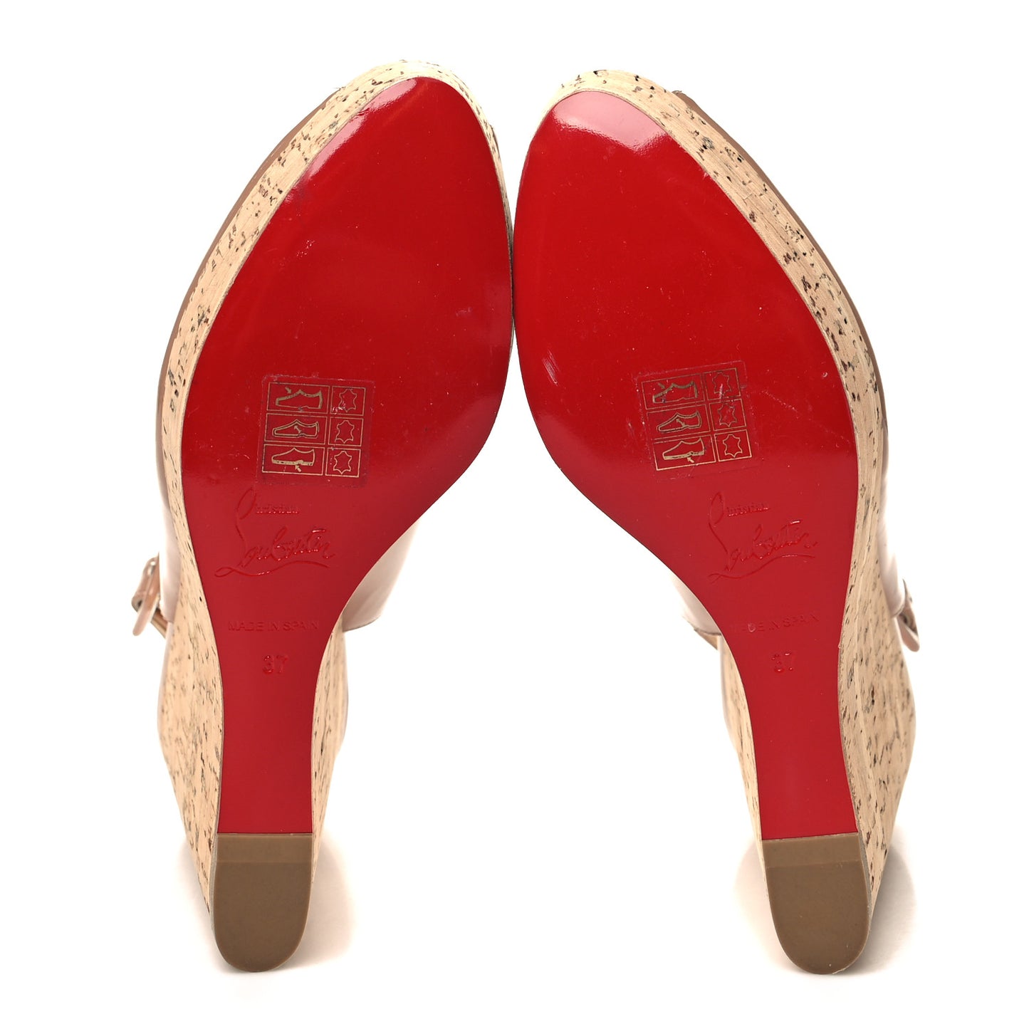 Patent Cork Une Plume Sling 120 Wedges 37 Nude