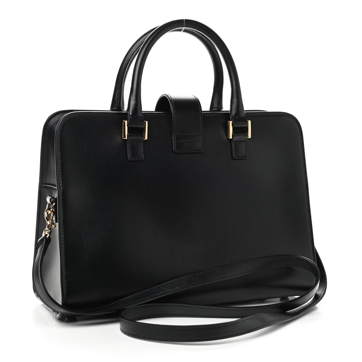 Saint Laurent Smooth Calfskin Small Monogram Cabas Black 3 of 8