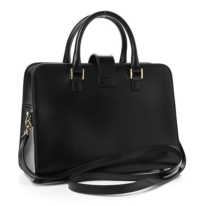 Saint Laurent Smooth Calfskin Small Monogram Cabas Black 3 of 8