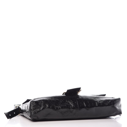 Fendi Vitello Naplak Large Convertible Baguette Black 5 of 8