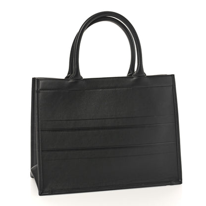 Christian Dior Calfskin Embossed Medium Book Tote Black 3 of 9