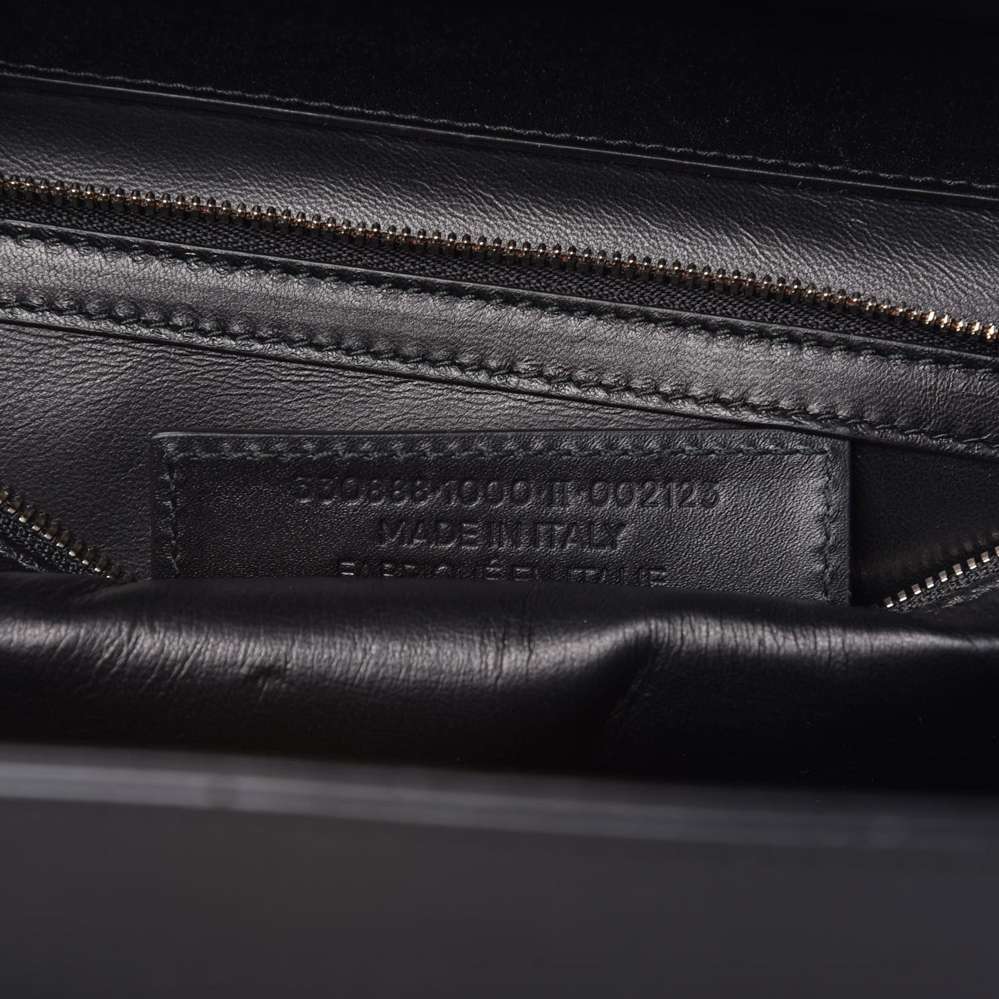 Calfskin Le Dix M Cartable Shoulder Bag Black