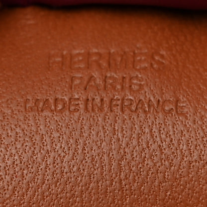Hermes Milo Lambskin Grigri Rodeo Horse Bag Charm PM Gold Rubis Rose Poupre 4 of 5