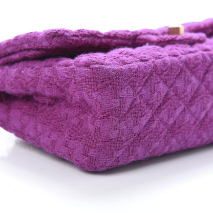 Chanel Tweed Quilted 2.55 Reissue 225 Flap Magenta 8 of 9