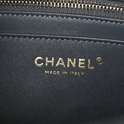 Chanel Lambskin Quilted Medium Rectangular CC Slide Flap Grey 6 of 11