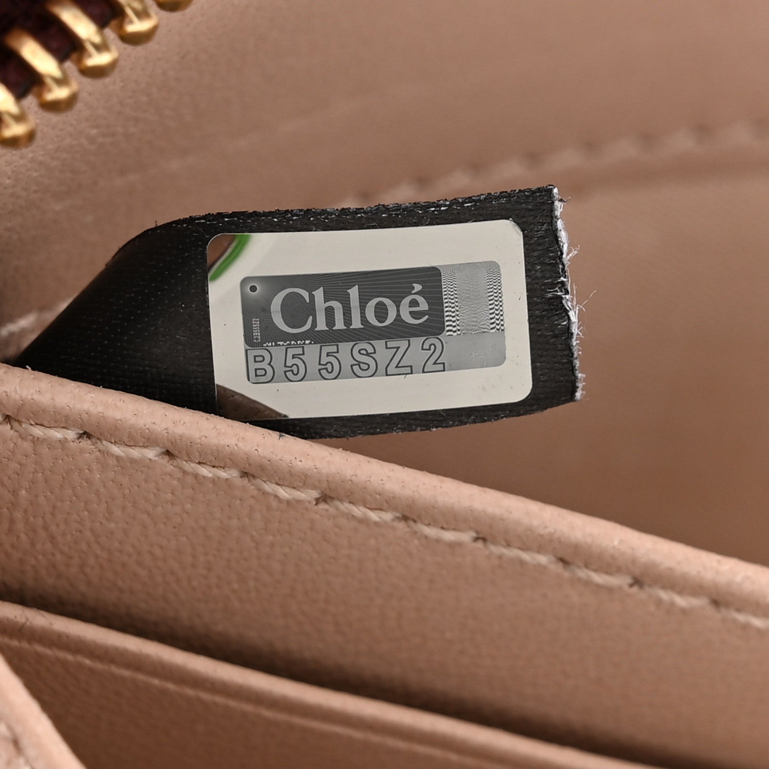 Chloe Grained Calfskin Marcie Long Zip Around Wallet Dark Velvet 7 of 8