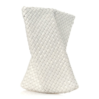 Bottega Veneta Nappa Intrecciato Crisscross Clutch Chalk 1 of 7
