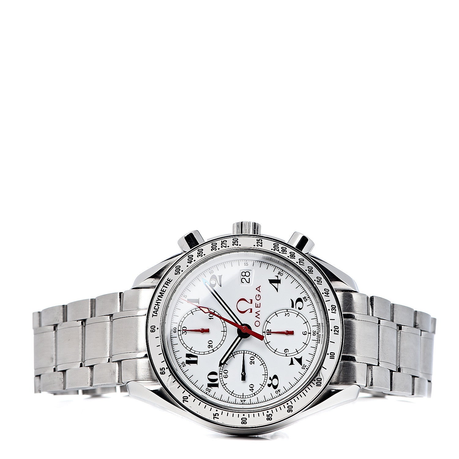 Omega Stainless Steel 39mm Speedmaster Date Olympic Series Automatic Watch White 3513.20.00 3 of 6