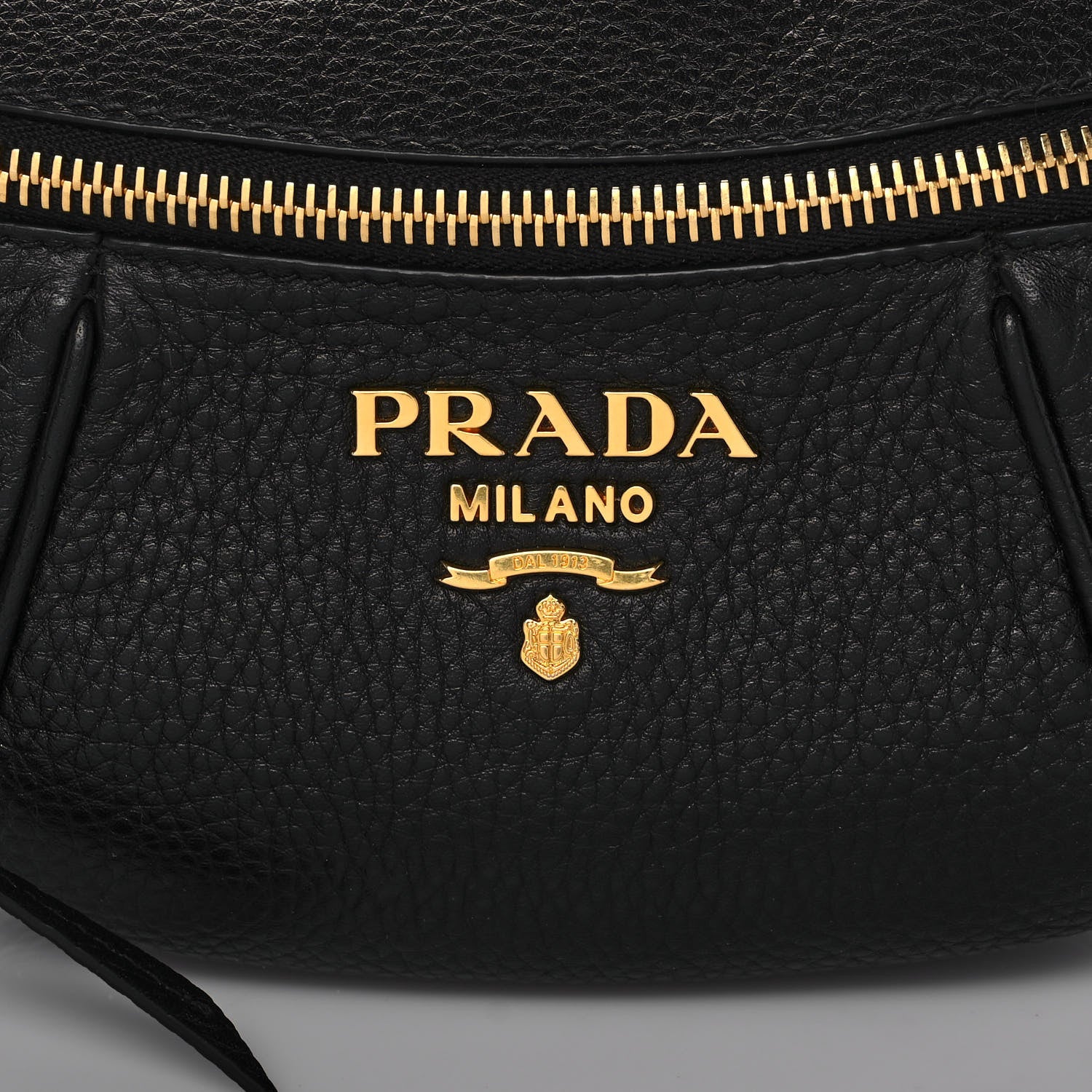 Prada Vitello Daino Small Belt Bag Black 9 of 12