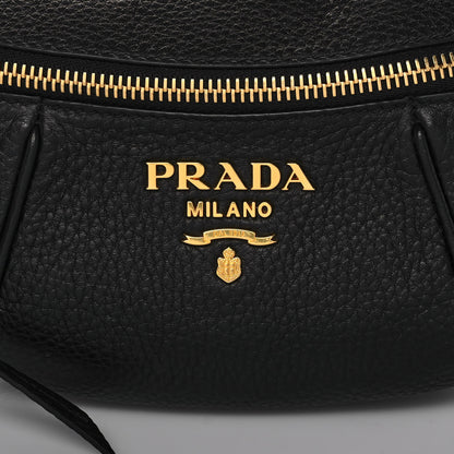 Prada Vitello Daino Small Belt Bag Black 9 of 12