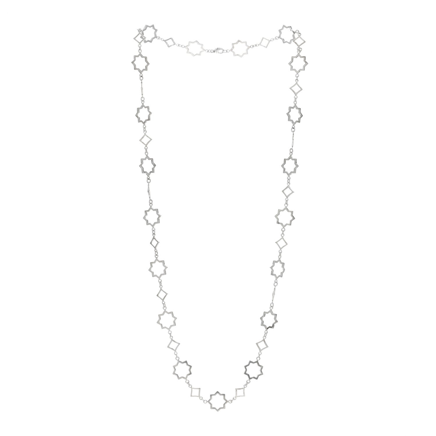 Tiffany Sterling Silver Paloma Picasso Zellige Marrakesh Continuous Link Necklace 3 of 4