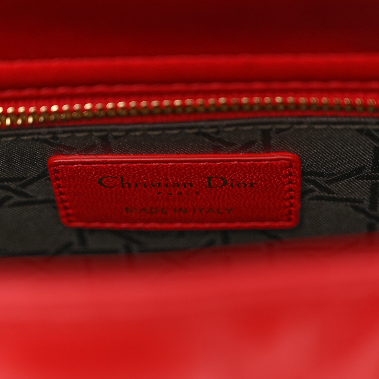 Christian Dior Lambskin Cannage Small Lucky Badges My Lady Dior Red 6 of 11