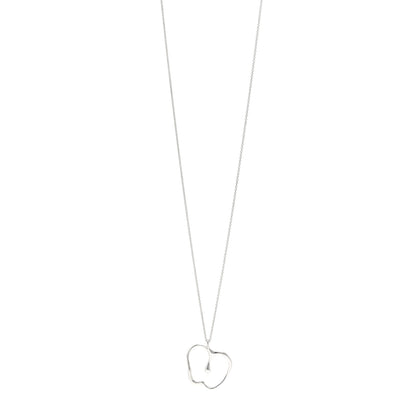 Tiffany Sterling Silver Large Elsa Peretti Apple Pendant Necklace 1 of 4