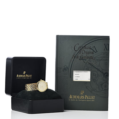 Audemars Piguet 18K Yellow Gold 33mm Classic Clous de Paris Manual Winding Watch 15026BA.GG.1117BA.01 7 of 7