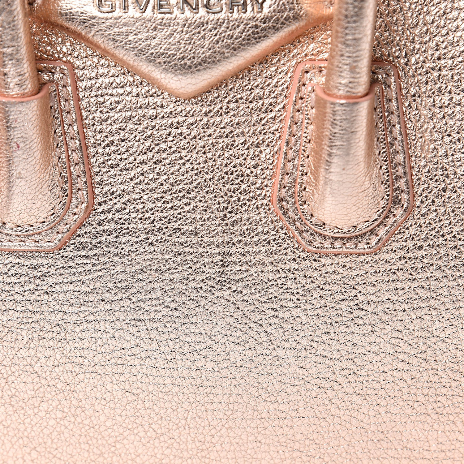 Givenchy Metallic Sugar Goatskin Mini Antigona Light Pink 12 of 21