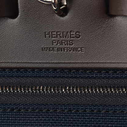 Hermes Toile Vache Hunter Herbag Zip 39 MM Bleu Marine Ebene 6 of 9