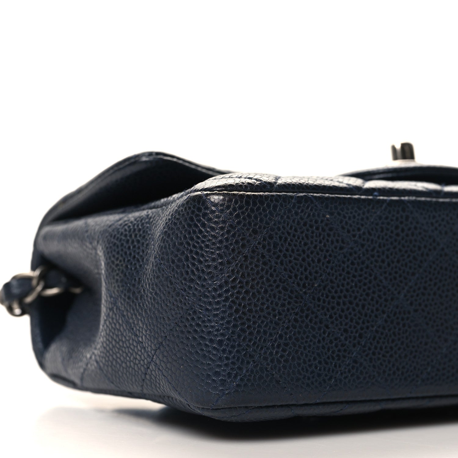 Chanel Caviar Quilted Mini Rectangular Flap Navy 9 of 10