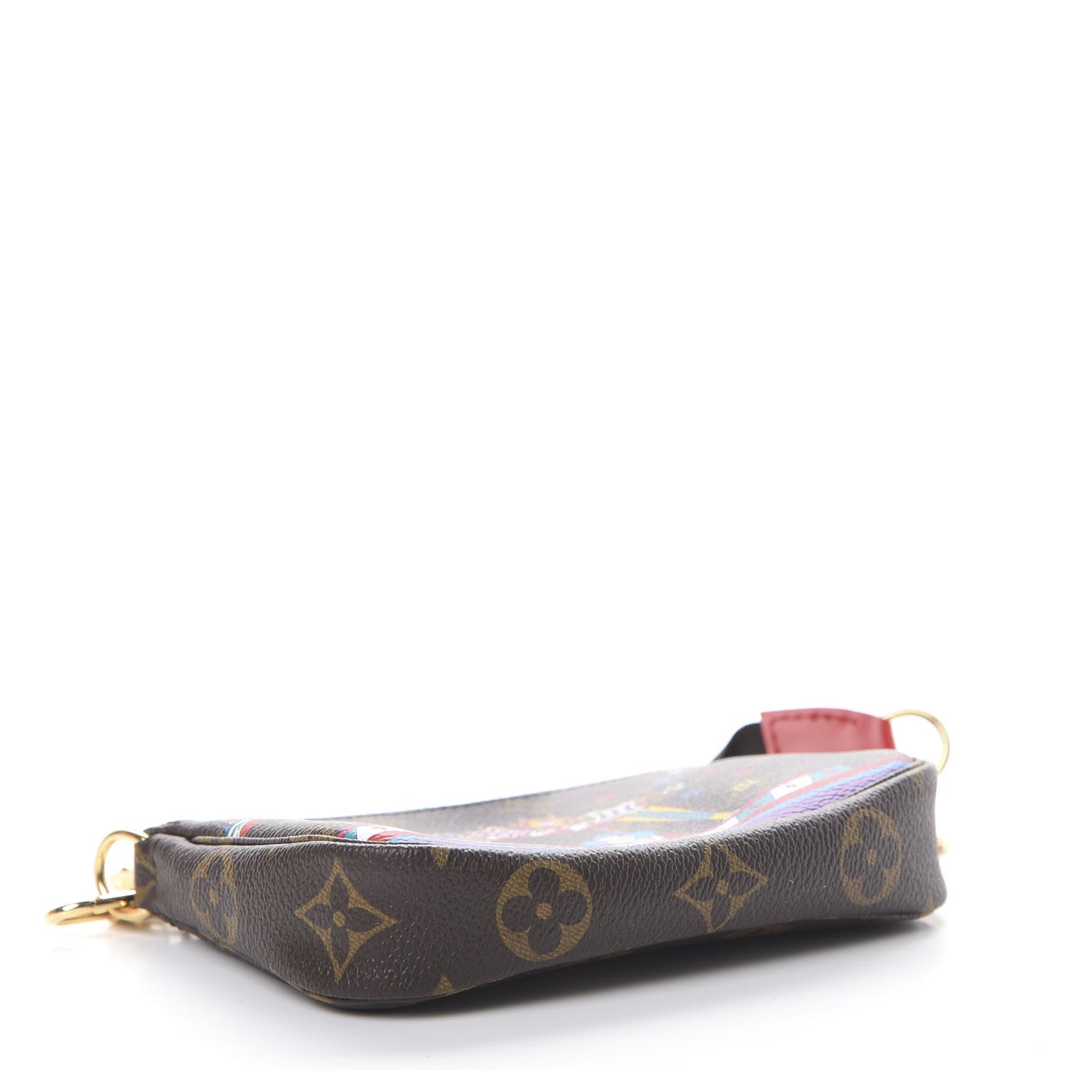 Louis Vuitton Monogram 2020 Christmas Animation Bumper Cars Mini Pochette Accessories Coquelicot 3 of 7