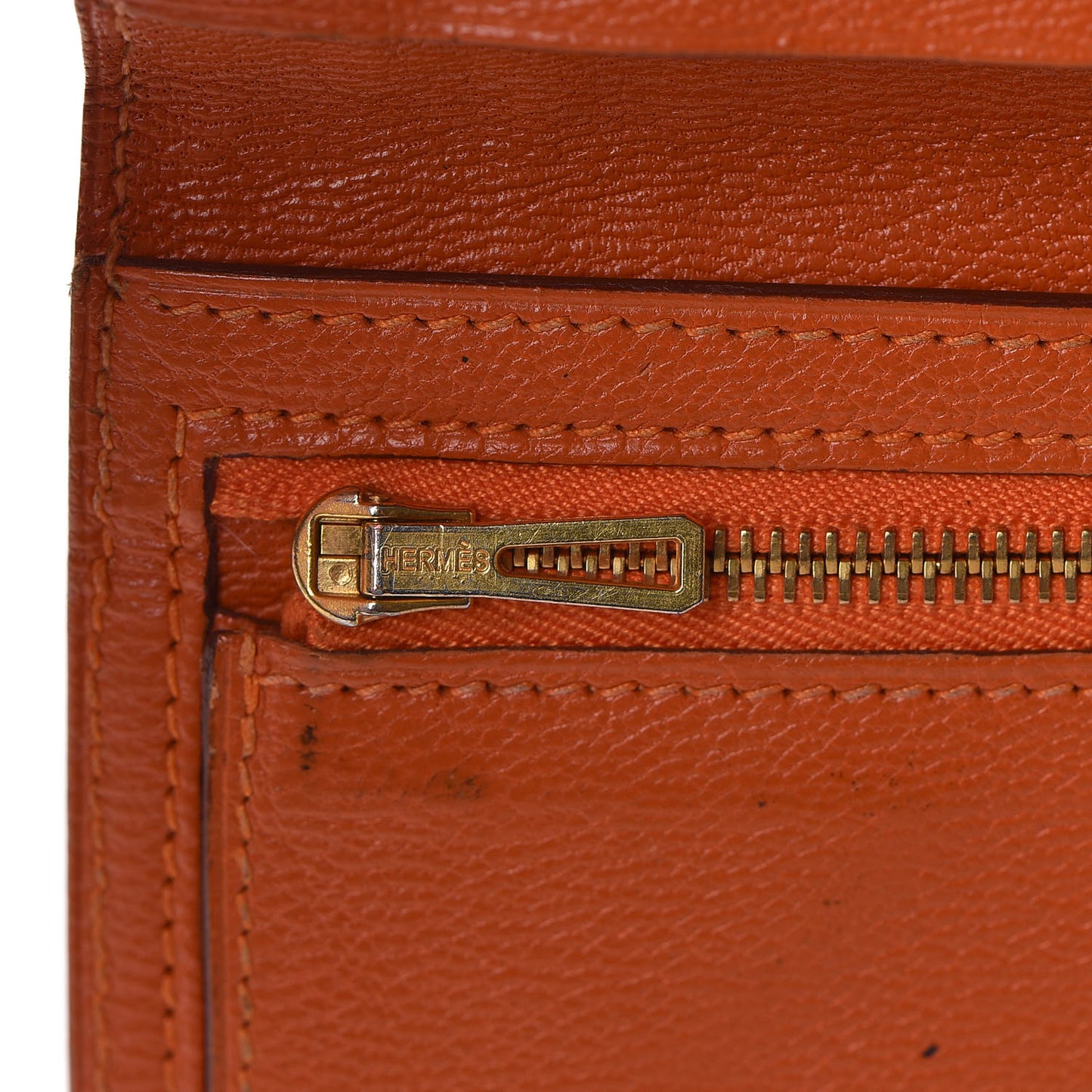 Shiny Niloticus Crocodile 18K Gold Diamond Bearn Wallet Orange