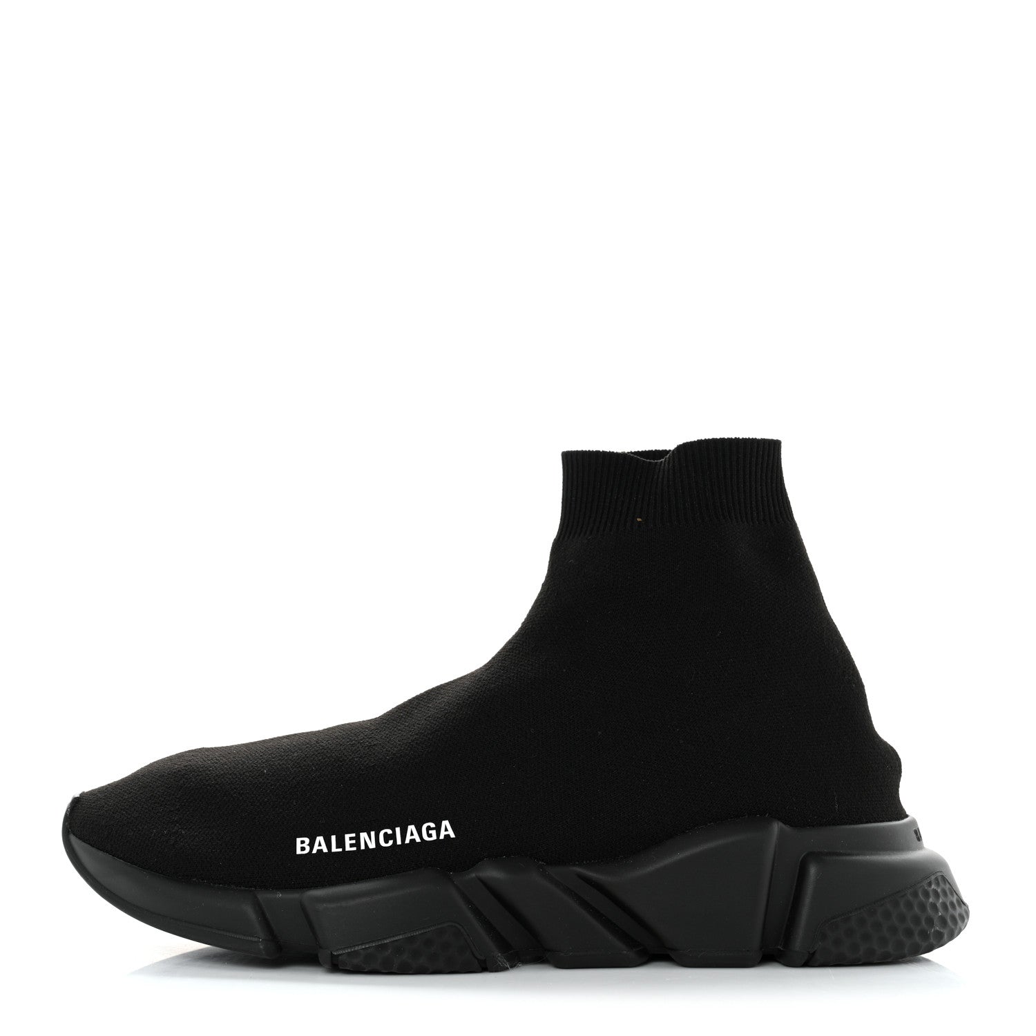 Balenciaga Technical 3D Recycled Knit Mens Speed Sneakers 42 Monocolor Black 1 of 8