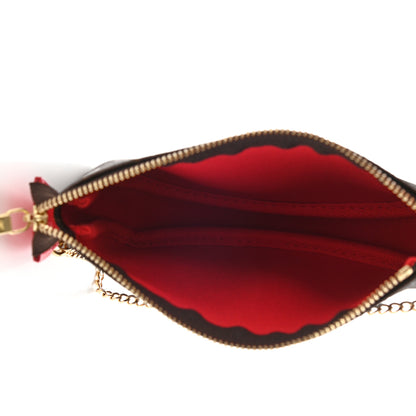 Louis Vuitton Monogram 2021 Christmas Animation London Mini Pochette Accessories Red 5 of 7