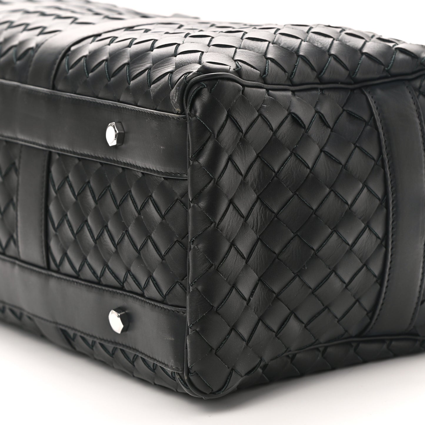 Nappa Intrecciato Gym Bag Black