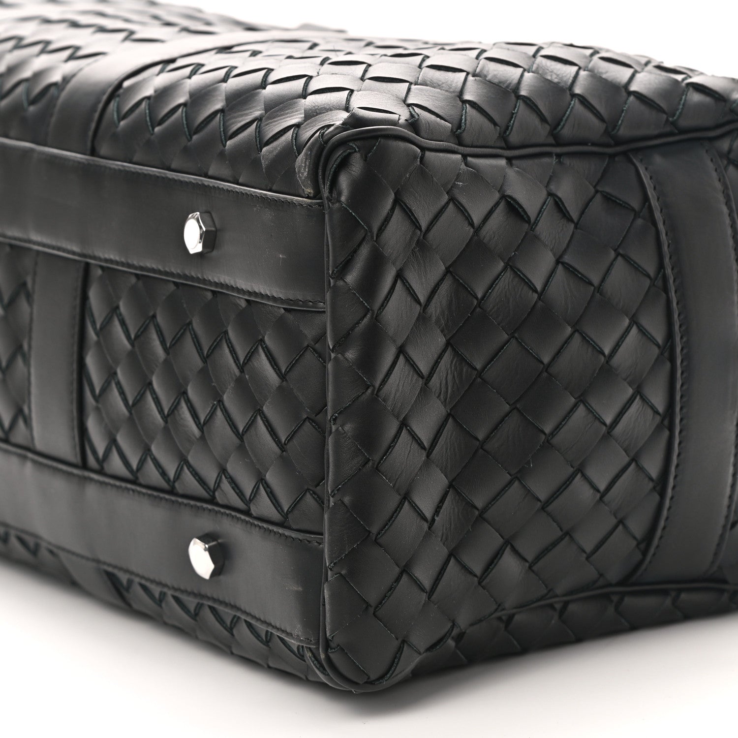Bottega Veneta Nappa Intrecciato Gym Bag Black 7 of 8