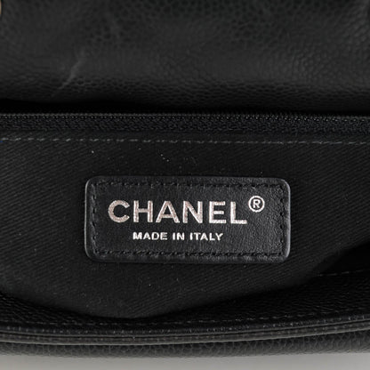 Chanel Caviar Quilted Medium Now and Forever Flap Black 6 of 7
