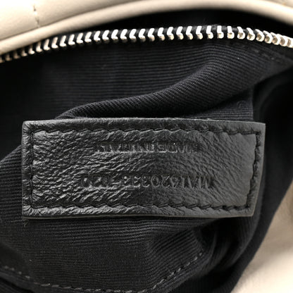 Saint Laurent Lambskin Quilted Toy Loulou Puffer Monogram Chain Satchel Crema Soft 6 of 12