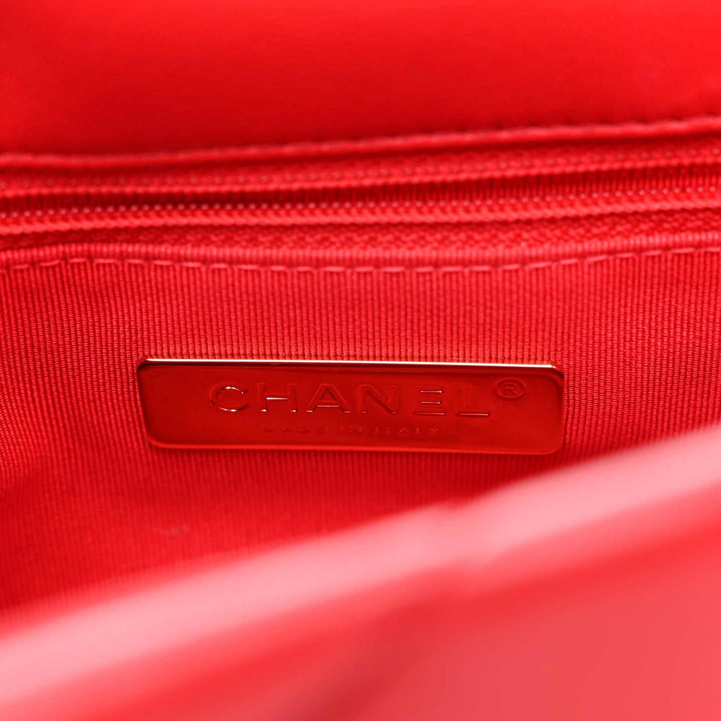 Goatskin Quilted Medium Chanel 19 Flap Red