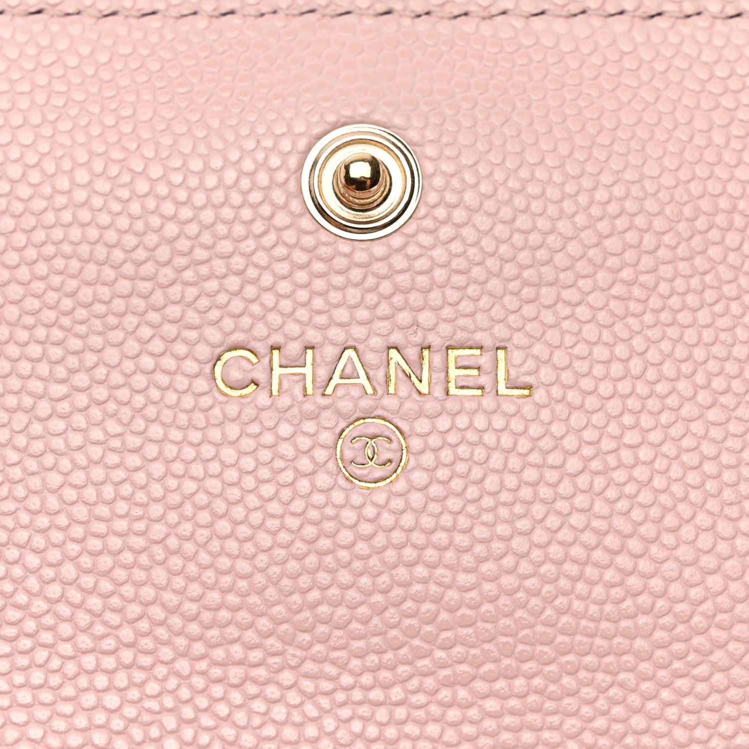 Chanel Caviar Quilted Crystal CC Large Gusset Flap Wallet Pink 6 of 9