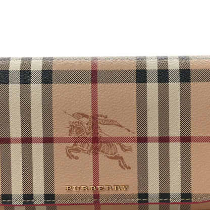 Burberry Haymarket Check Henley Wallet On Chain Coral Red 7 of 9