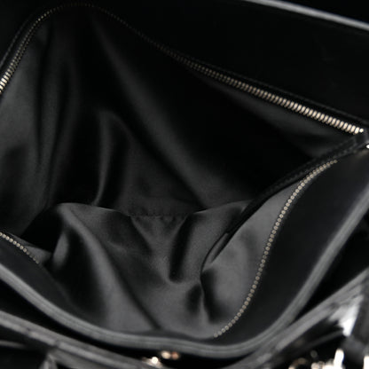 Chanel Lambskin Quilted Easy Carry Shopping Tote Black 8 of 17