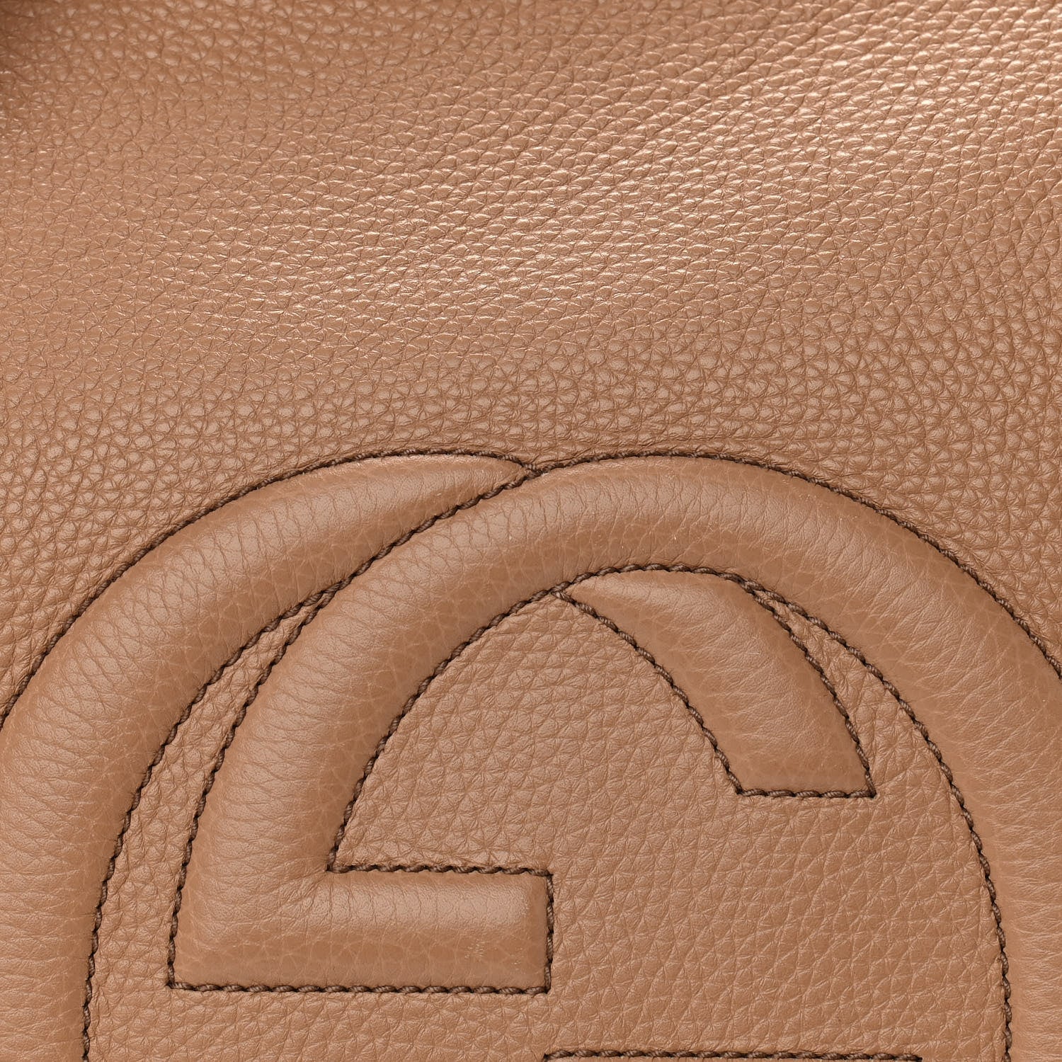 Gucci Pebbled Calfskin Large Soho Hobo Camelia 13 of 13