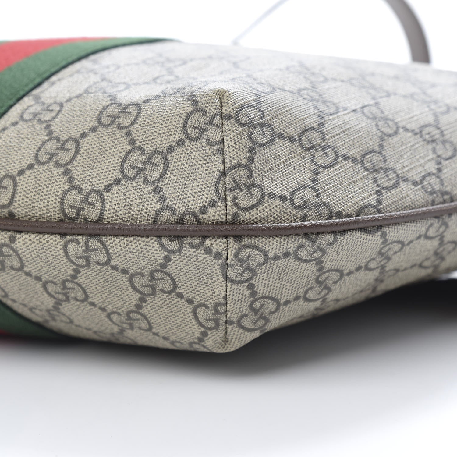 Gucci GG Supreme Monogram Web Small Ophidia Half Moon Hobo Brown 9 of 11